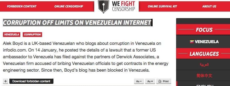The Aggressive Online Censorship by Chavismo Exposed in Venezuela
