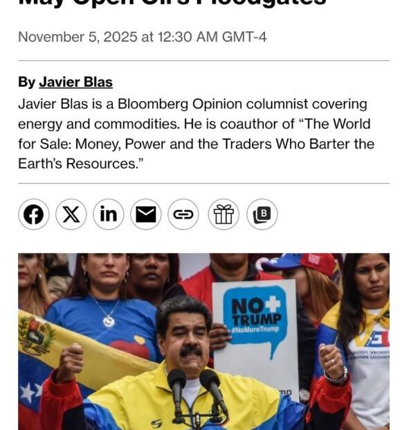 Bloomberg Endorses Military Intervention in Venezuela to Seize Oil Resources