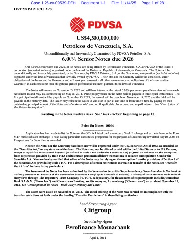 Venezuela Faces Increased Legal Battles as Trustee Accuses PDVSA of Defaulting on Bond Payments