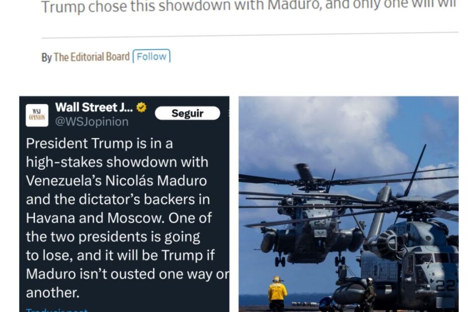 U.S. Naval Presence Fails to Yield Results Against Maduro as Credibility on the Line