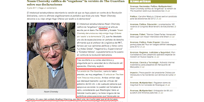 Eva Golinger Misuses Noam Chomsky's Words in Desperate Propaganda Attempt